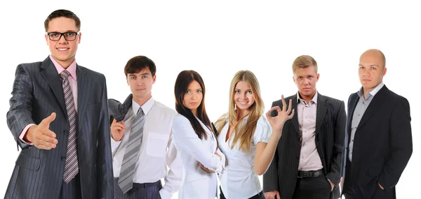 Happy smiling business team — Stock Photo, Image