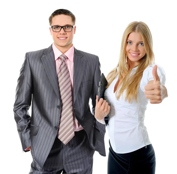 Happy smiling business team — Stock Photo, Image