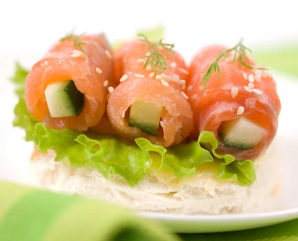 Appetizer of Salmon — Stock Image Appetizer of Salmon Royalty Free Stock Images
