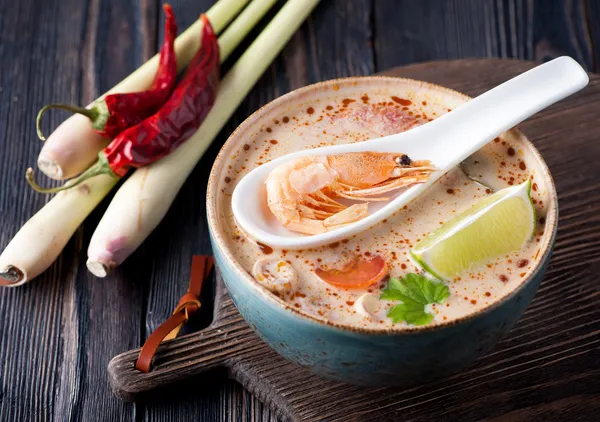 Thai spicy soup. — Stock Image Thai spicy soup. Stock Image