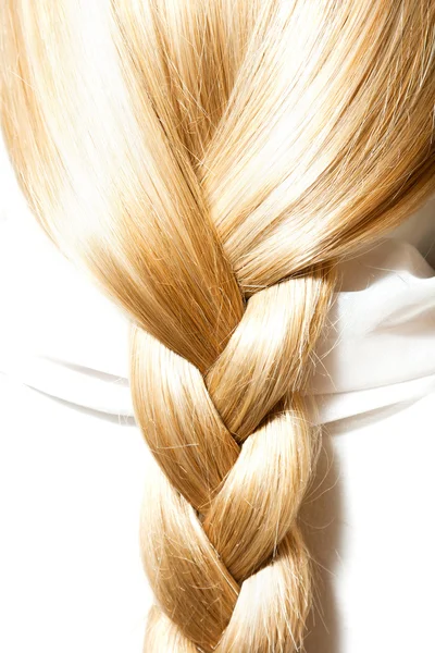 Trecce bionde per capelli — Foto Stock