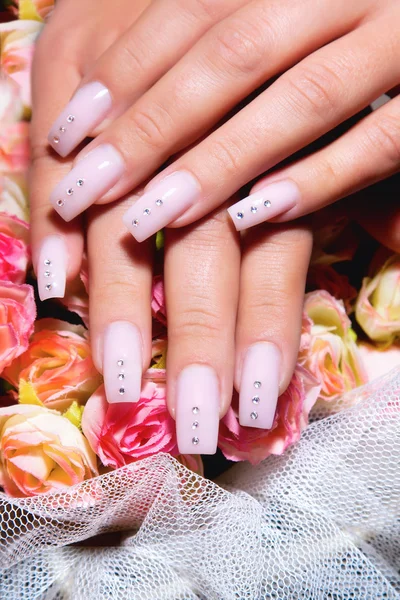 Beautiful nails with Art — Stock Photo, Image