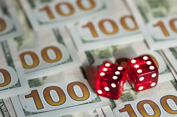 Dices e dollari — Foto Stock