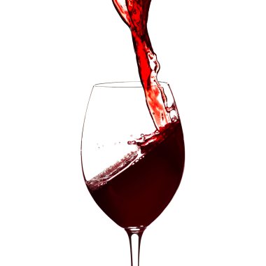 kırmızı şarap splash