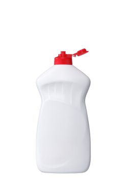 deterjan izole beyaz bir arka plan üzerinde.