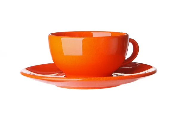 Orange cup isolated on white background — Stock Photo, Image