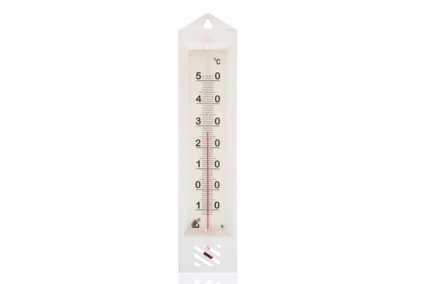 Thermometer isoliert auf weißem Hintergrund — Stockfoto