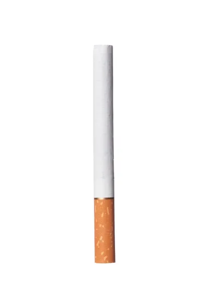 Une cigarette isolée sur le fond blanc — Photo