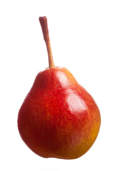 Ripe yellow pear on white background — Stock Photo, Image