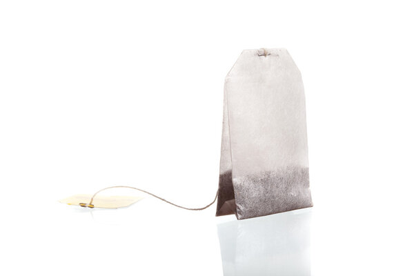Tea bag isolated on a white background