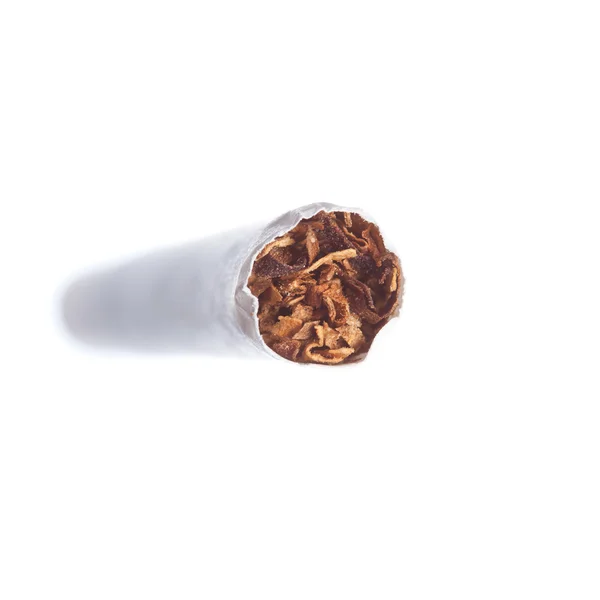 One Cigarette isolated on the white background — Stock Photo, Image