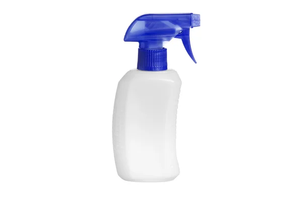 Sprey şişe üzerinde beyaz izole bir temizlik ürünü — Stok fotoğraf