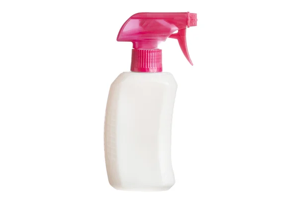 Spray fles van een schoonmakende product geïsoleerd op wit — Stockfoto