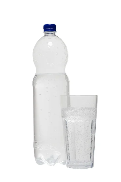 Botella de soda aislada sobre fondo blanco — Foto de Stock