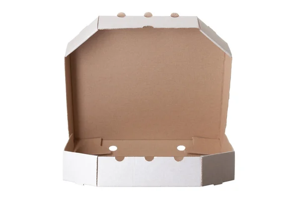 Caja de pizza, aislada sobre fondo blanco — Foto de Stock