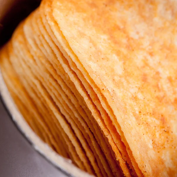 Potato chips close-up — Stock Photo, Image