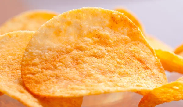 Potato chips close-up — Stock Photo, Image