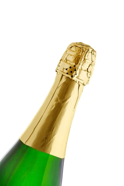 Champagne bottle isolated on white background — Stock Photo, Image