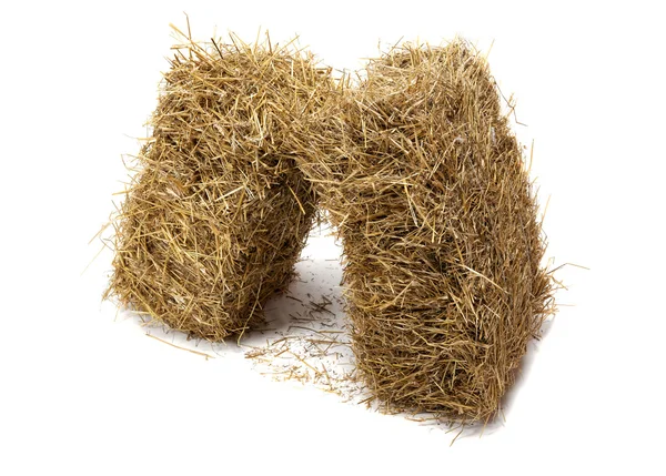 Hay on white background — Stock Photo, Image