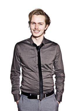 genç adam ifade portre