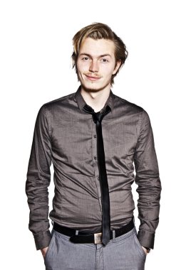 genç adam ifade portre