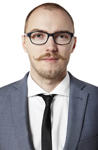 Mann mit Schnurrbart — Stockfoto