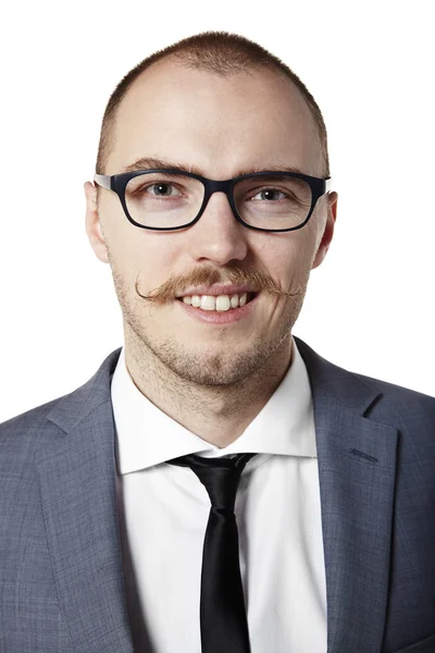 Mann mit Schnurrbart — Stockfoto