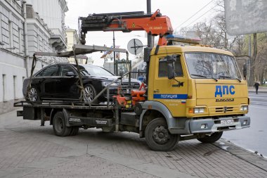 Hatalı park araba wrecker kaldırır