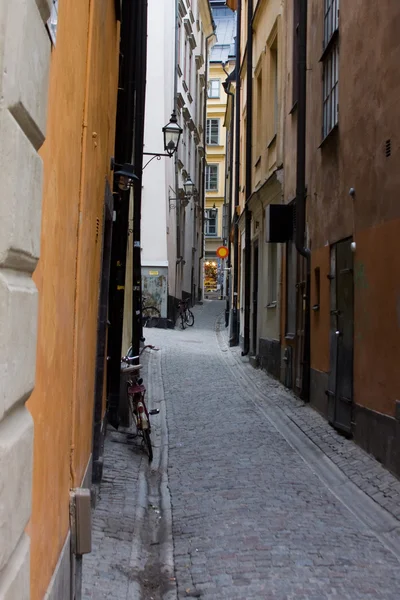 A rua em Gamla Stan, Estocolmo — Fotografia de Stock