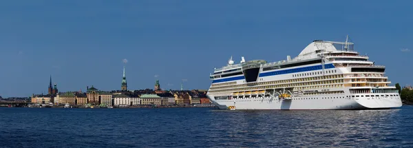 Panorama of the embankment of Stockholm — Stock Photo, Image