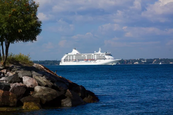 cruise gemisi denizde yüzüyor.