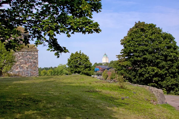 Panorama of fortress of Suomenlinn in the summer — Zdjęcie stockowe
