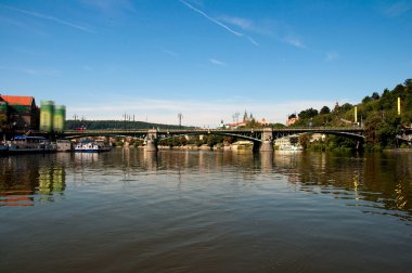 Görünüm vltava Nehri set, Prag of