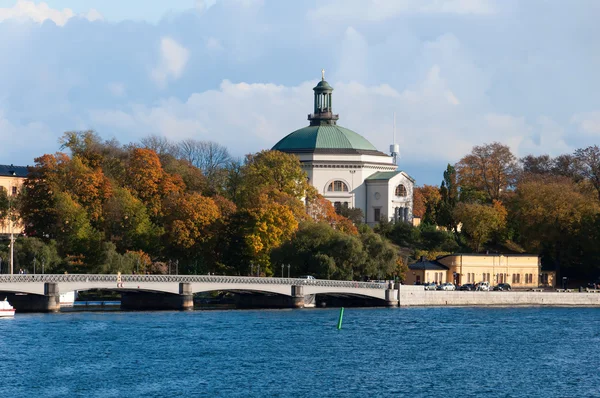 View of the embankment of Stockholm, Sweden — Stock Photo, Image