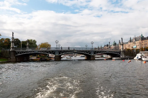 View of the embankment of Stockholm, Sweden — Stock Photo, Image