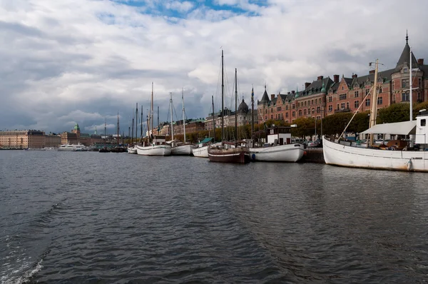 Veduta dell'argine di Stoccolma, Svezia — Foto Stock