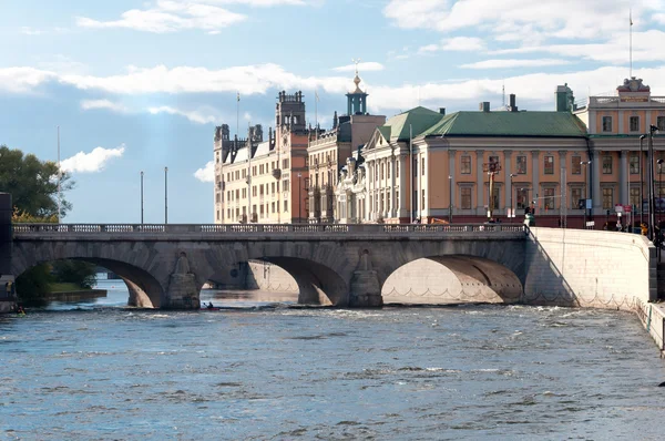 View of the embankment of Stockholm, Sweden — Stock Photo, Image