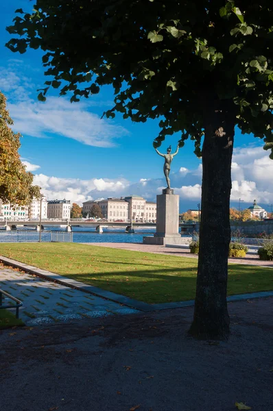 View of the embankment of Stockholm, Sweden — Stock Photo, Image