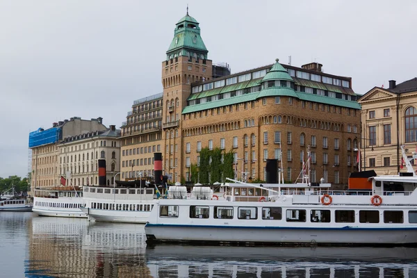 Weergave van de dijk van stockholm, Zweden — Stockfoto