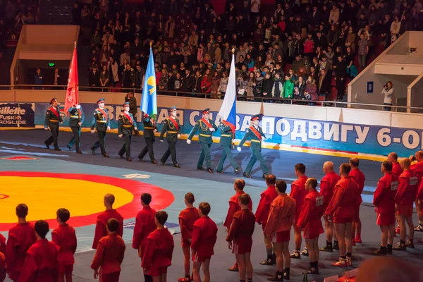 Le tournoi international sur sambo à Saint-Pétersbourg en Février — Photo