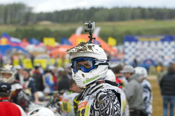 Unidentified sportsman before the start — Stock Photo, Image