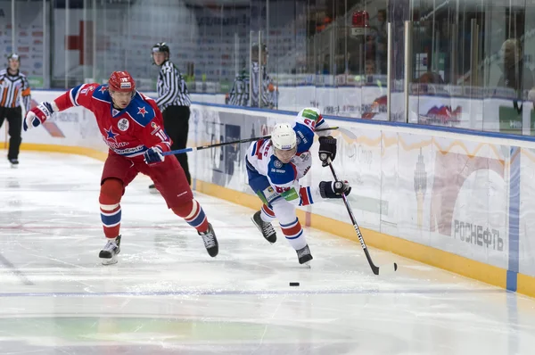 Hockey match CSKA-LEV PRAHA — Stock Photo, Image