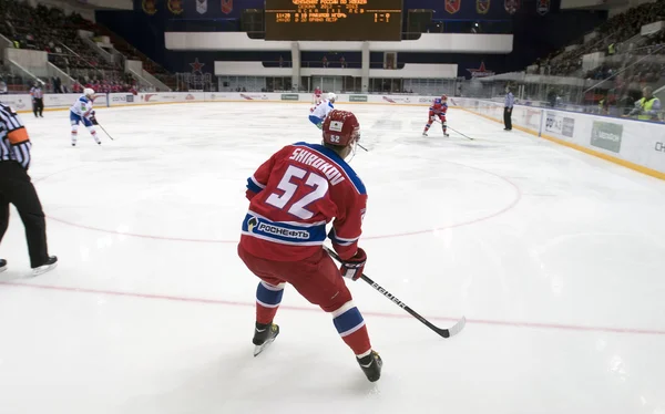 Hockey match CSKA-LEV PRAHA — Stock Photo, Image