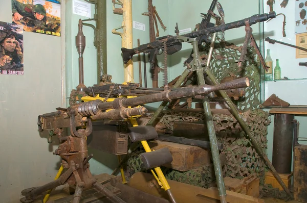 De expositie van de militaire historisch museum van eiland — Stockfoto