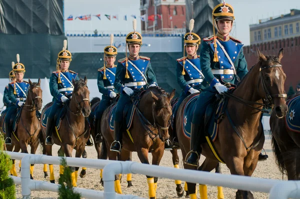 Почетный кавалерийский эскорт президента — стоковое фото