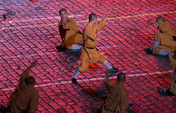 Monks of the Shaolin monastery (China) — Stock Photo, Image