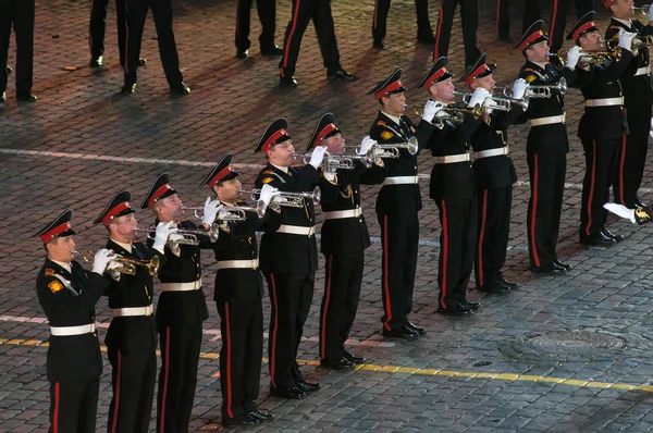 Orquestra da Escola de Música Militar Suvorov de Moscou — Fotografia de Stock