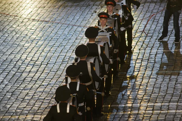 Orchester der Moskauer Militärmusikschule Suworow — Stockfoto