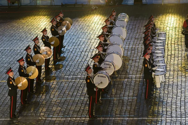 Orchester der Moskauer Militärmusikschule Suworow — Stockfoto