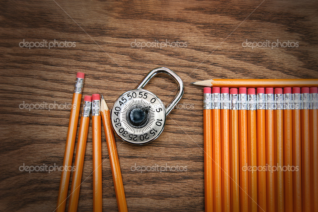 Group of lead pencils on wood Stock Photo by ©Sandralise 12669914